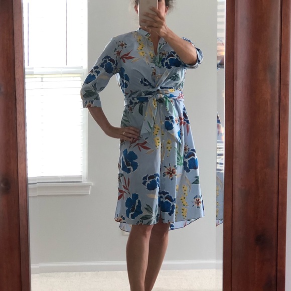 zara striped floral dress